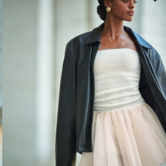 Reformation Sable Cashmere Dress Gossamer - Size S - Picture 2 of 5